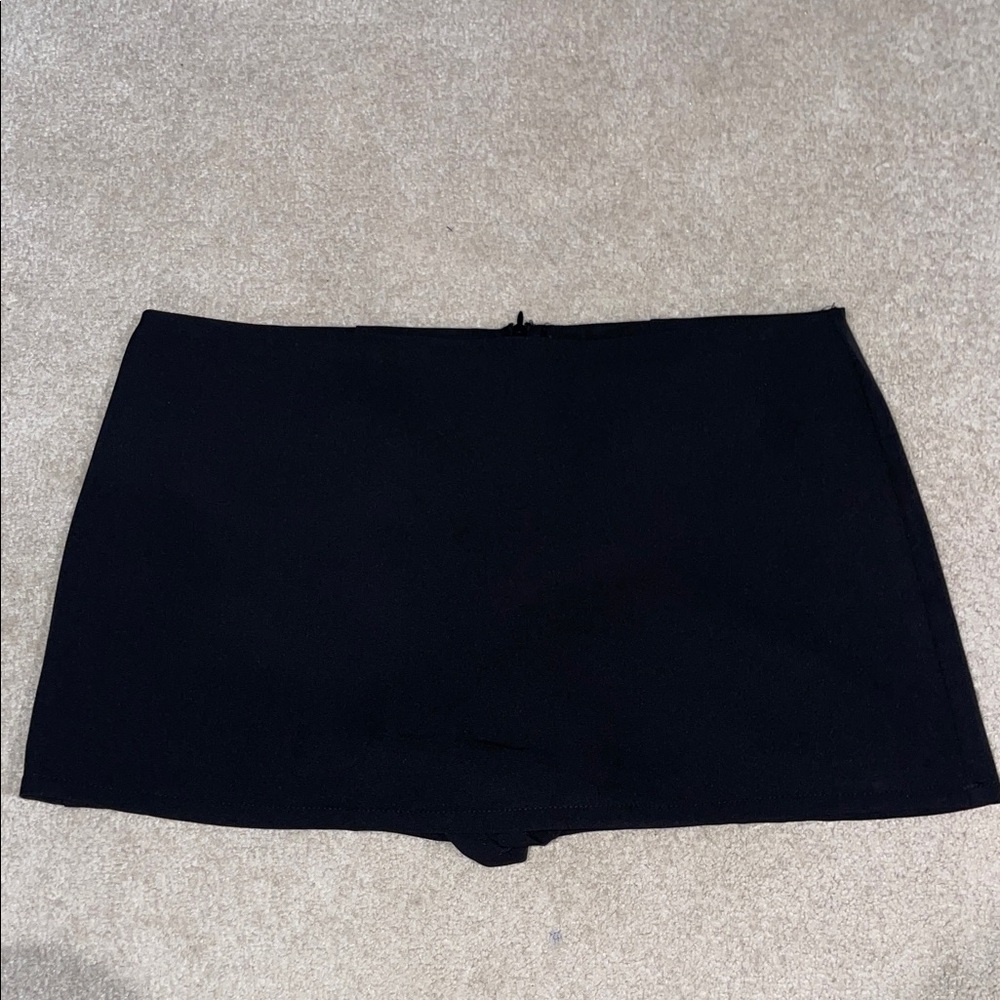 Zara Black Mini Skirt with Shorts underneath